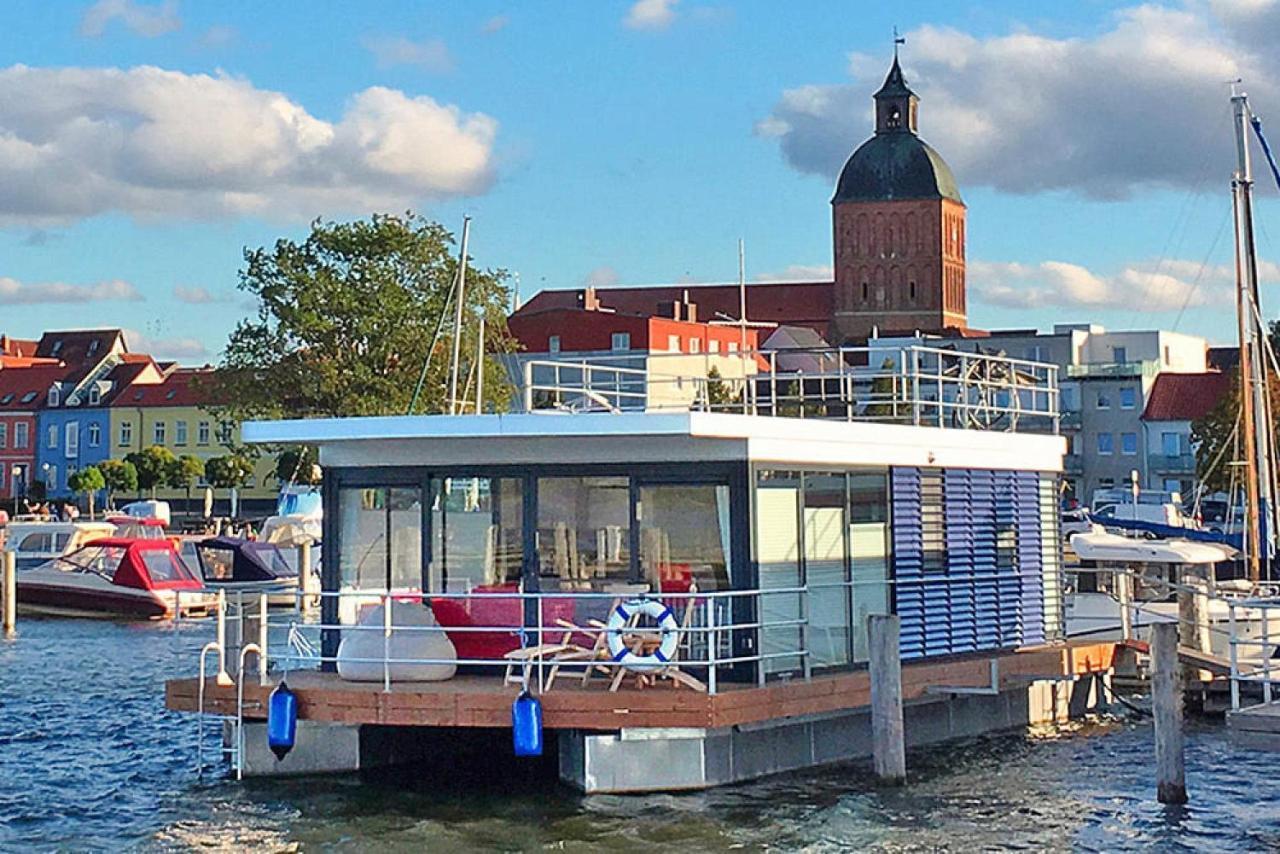 Hausboot Floating Houses Blue Active In Ribnitz-Damgarten Exterior photo